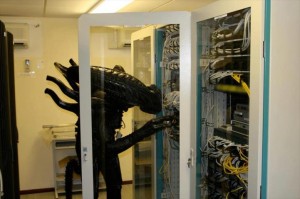 Paul Hudak in the Server Room